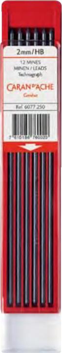Image du produit Caran d'Ache Mines Technograph (Recharger, Noir, 2 mm)