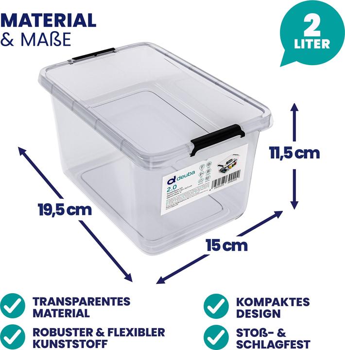 Produktbild Deuba Aufbewahrungsbox (20 x 15 x 12 cm, 2 l)