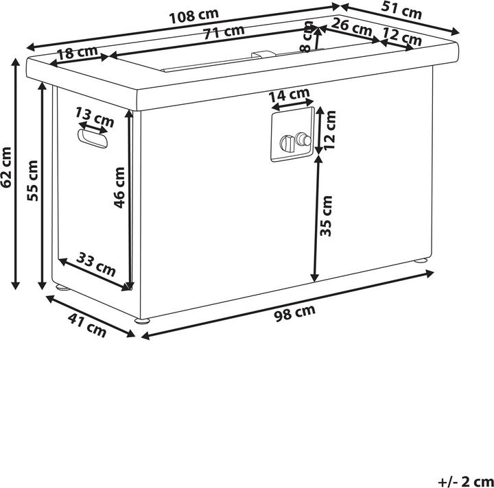 Actual product image Beliani Ambrim (108 cm)