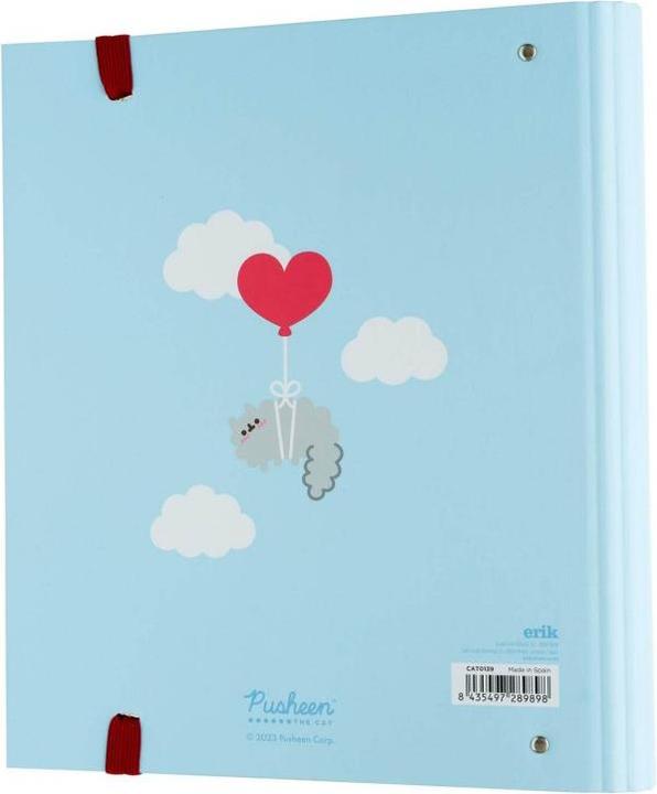 Immagine prodotto Pusheen – A4-Ordner aus der Purrfect Love-Kollektion mit Seiten (4 Ringe, Gummiband) (24 x 31 cm)