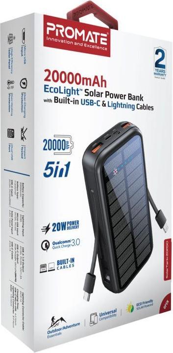 Produktbild ProMate Solar Tank (20000 mAh, 20 W, 74 Wh)