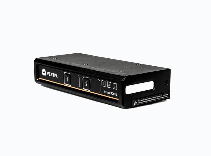 Image du produit Vertiv 2 ports KVM de bureau sécurisés DVI-I dual-link USB 2.0 ports périphériques audio