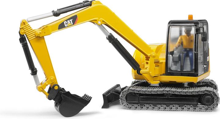 Produktbild Bruder Cat Minibagger mit Bauarbeiter