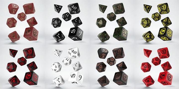 Produktbild Q Workshop RDRA3X - Dragons Modern Würfelset: Obsidian