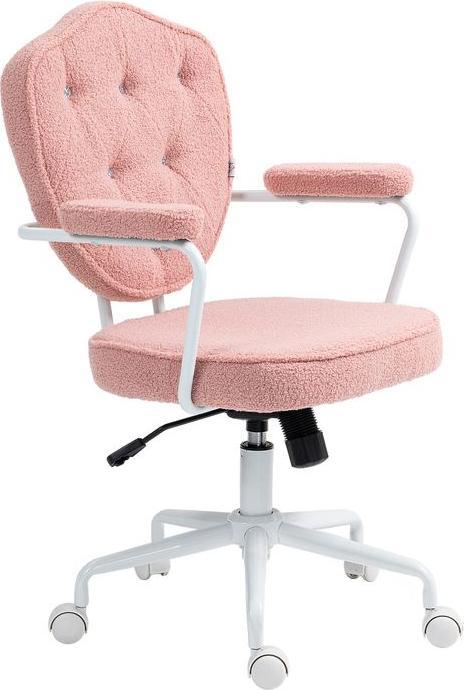 Produktbild Swisshandel24 Bürostuhl, Ergonomisch Schreibtischstuhl mit Wippfunktion, Drehbar, Rosa