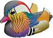 Actual product image Eugy 3D Mandarin duck craft set (MQ6)