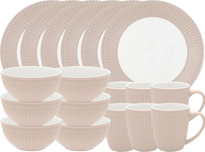 Greengate Alice breakfast set creamy fudge 18pcs (1 Piece)