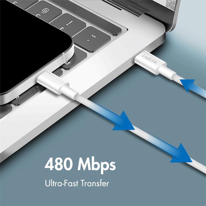 Immagine prodotto LogiLink Prüfen (1 m, USB 2.0, 60 W)