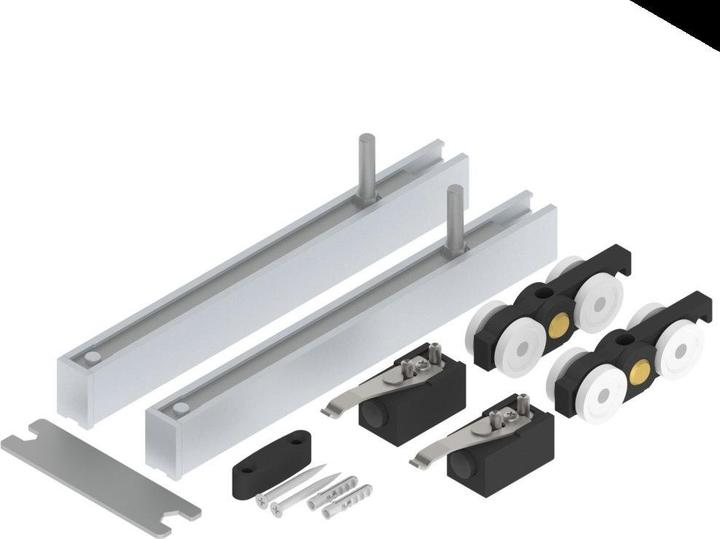 Productafbeelding Helm Schuifsysteem 140 ME-A 140 kg Houten deuren vanaf 35 mm Complete set