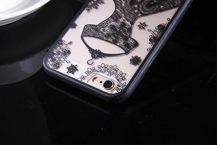 Produktbild König Design Apple iPhone SE 2020 Handy Hülle Mandala Case Schutzhülle Cover Kleid Schwarz (Apple iPhone SE (2nd Gen))