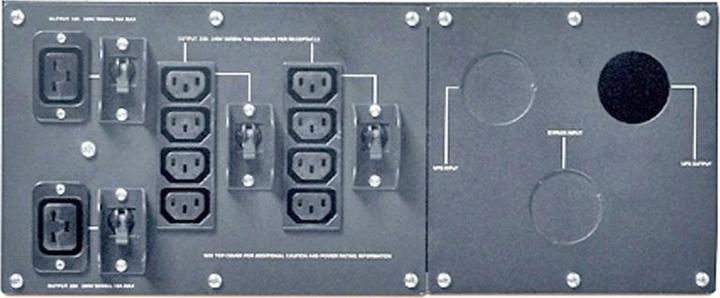 Actual product image APC ServiceBypassPanel SUA / SURT-D black 4U rack/tower conversion
