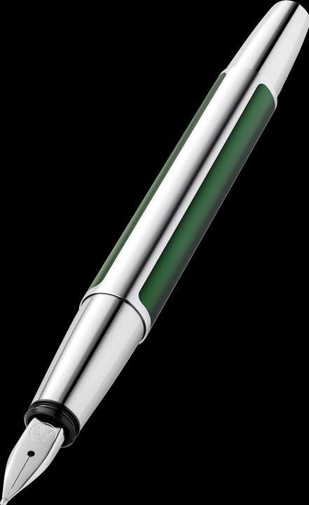 Image du produit Pelikan Stylo Plume PURA P40 Vert Forêt M Coffret Cadeau (Vert forêt-argent, 1 x)