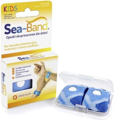 Immagine prodotto Sea-Band Sea Band, fascia per agopressione contro la nausea per bambini, blu, 2 pezzi