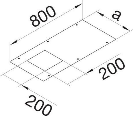 Produktbild Hager TEHA Abdeckung (80 cm)