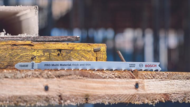 Produktbild Bosch Professional Zubehör PRO Multi Material thick and thin T345XF Stichsägeblatt, 132 mm, 5-tlg.