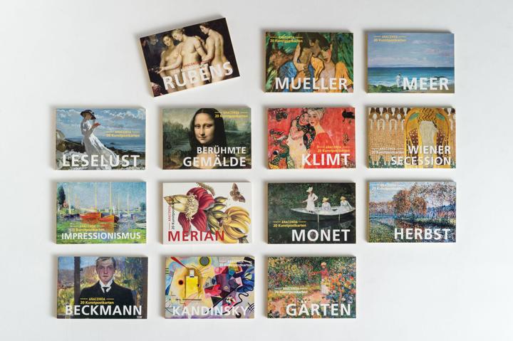 Produktbild Postkarten-Set Berühmte Gemälde (20 Stk.)