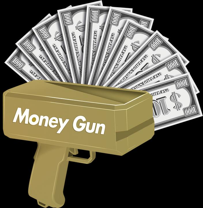 Image du produit Amo Toys Pocket Money - Money Gun Incl. Paper Money 100 pcs (570305)
