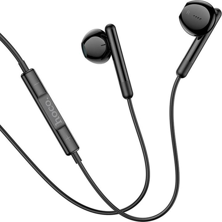 Image du produit Hoco Wired headphones wire earphones Type C with microphone M93 black (Filaire)