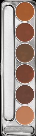 Produktbild Kryolan Dermacolor Camouflage Crème 6-er Palette Dunkel D13-18 (D)