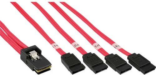 Image du produit InLine Câble SAS (OCF), 1x Mini-SAS vers 4x SATA