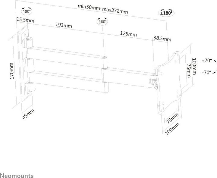 Produktbild Neomounts Fpma-W830 (Wand, 27.01")