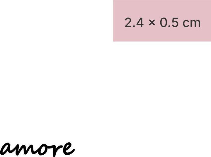 Produktbild minink Temporäres Tattoo – Amore in Schreibschrift