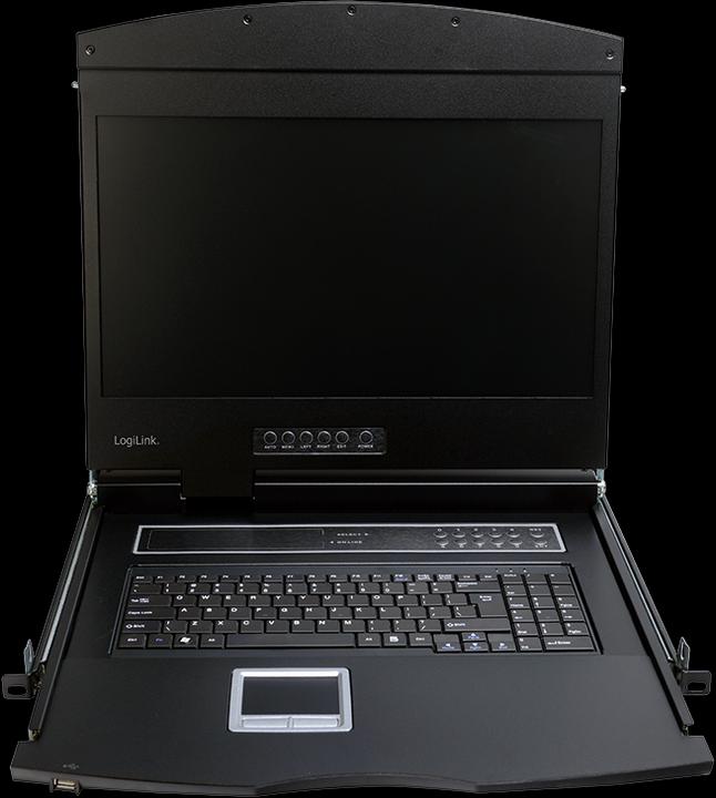 Actual product image LogiLink LCD KVM console with 19" TFT monitor & keyboard(EN)