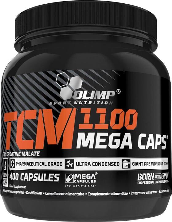 Olimp Sport Nutrition Tri-Creatine Malat (TCM) 1100 Mega (400 Stück, Kapseln, 400 g)