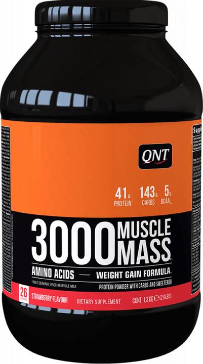 Actual product image QNT 3000 Muscle Mass Gainer 1.3kg (Cutter, 1 pcs., 1300 g)