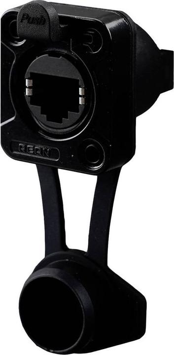 Rean AV RJ45 Feedthrough, horn type, IP65 Airtight RRE8F-Z-012-1 Buchse, Einbau