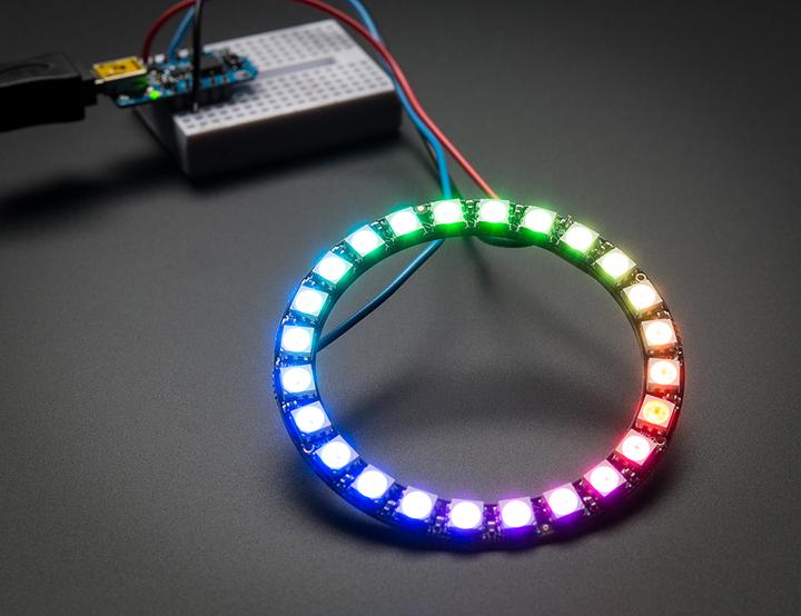 Immagine prodotto Adafruit Anello NeoPixel 24 x WS2812 5050 RGB LED