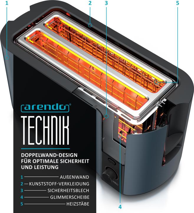 Actual product image Arendo Toaster