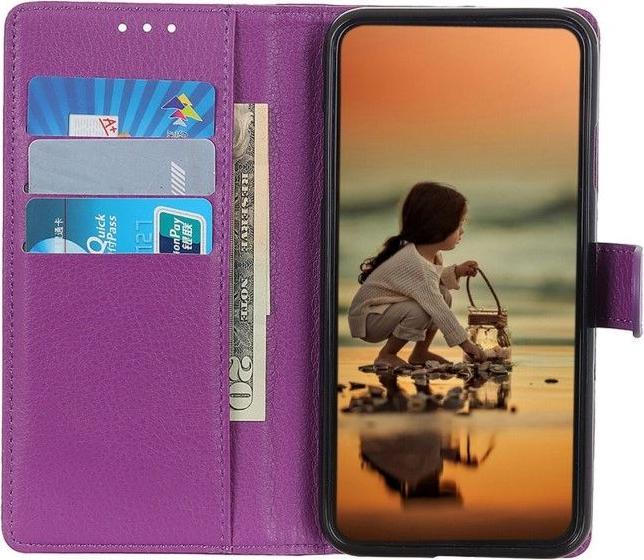 Actual product image MU Classic Litchi Leather Bookcover Series (Nothing Phone (2))