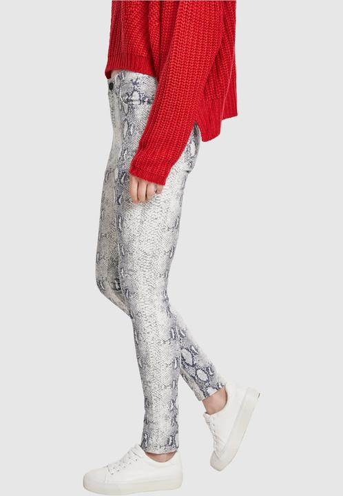 Actual product image Urban Classics Ladies Animal Stretch Twill Skinny Pants (27)