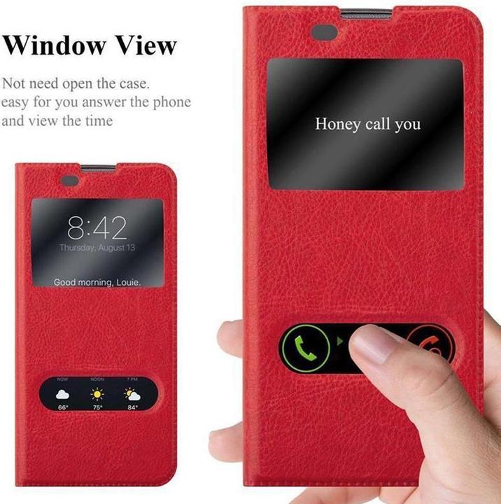 Produktbild Cadorabo Book mit View Doppelfenster Cover (LG K8)