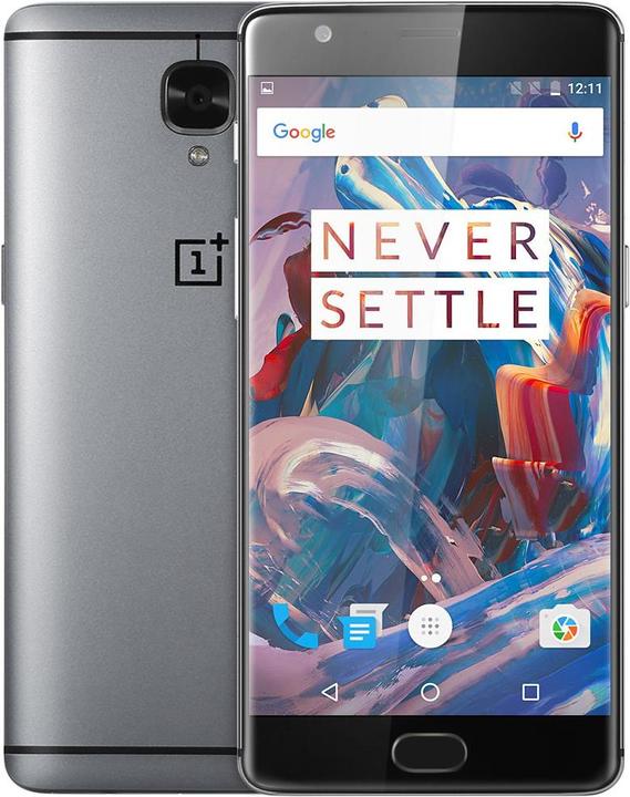 Produktbild OnePlus 3 (64 GB, Space Grey, 5.50", Dual SIM, 16 Mpx, 4G)