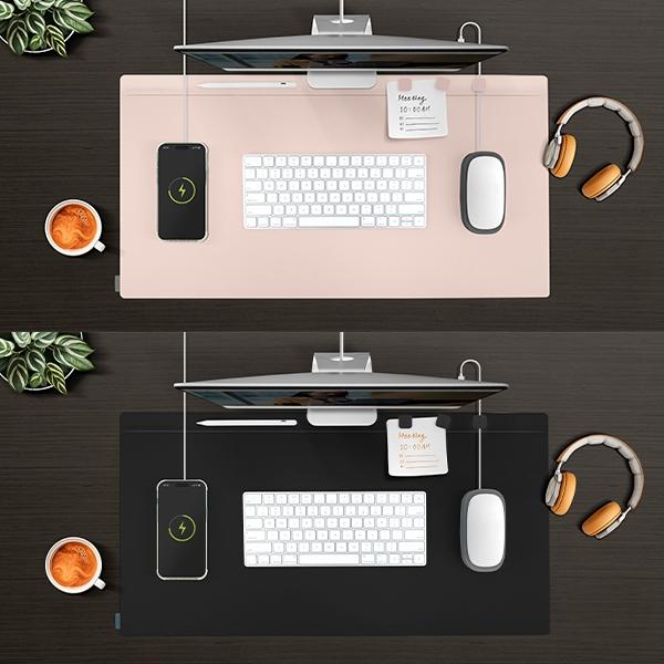 Image du produit Uniq Hagen dwustronna magnetyczna podkładka na biurko żółto-szary/canary yellow-chalk grey