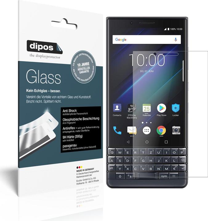Actual product image Dipos Screen Protector Anti-Shock (2 Piece, Blackberry KEY2 LE)