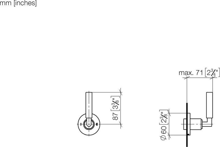 Immagine prodotto Dornbracht Dornb Set pronto per l'installazione TARA. per l'installazione ad incasso a due vie. 36200882 sw ma
