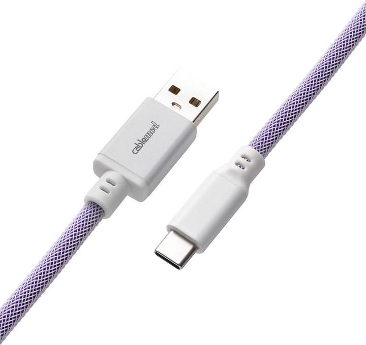 Produktbild CableMod Pro Coiled Keyboard Cable USB-C zu USB Typ A, Rum Raisin (1.50 m, USB 2.0)