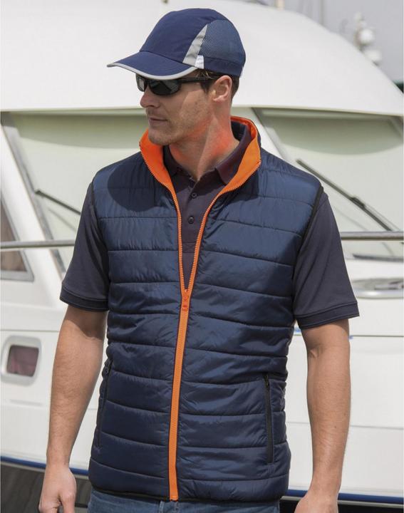 Actual product image Regatta Safeguard Reversible Quilted Vest In Warning Colors (4XL)