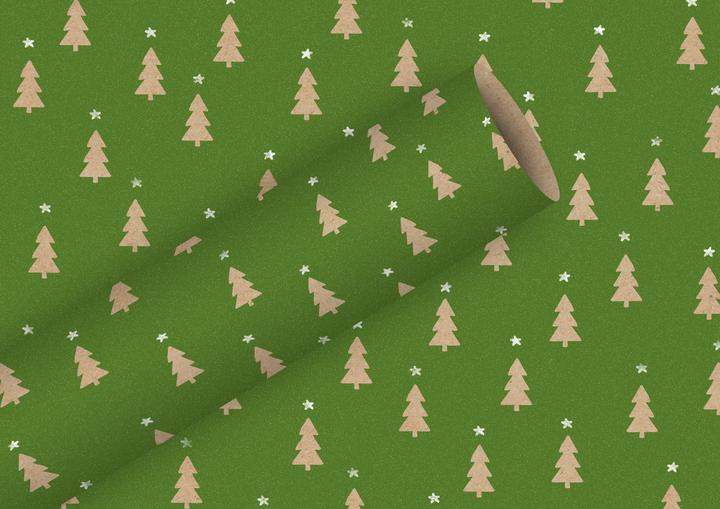 Image du produit Braun + Company Rouleau de papier cadeau By Nature Tiny Trees (Papier cadeau)