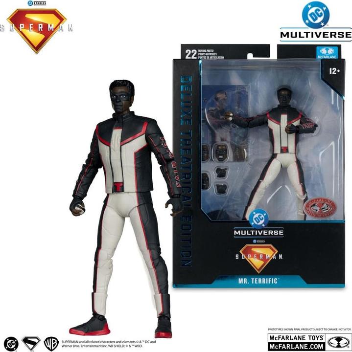 Produktbild McFarlane Superman (2025) DC Multiverse figurine Deluxe Theatrical Edition Mr. Terrific (Red Platinum Edition)