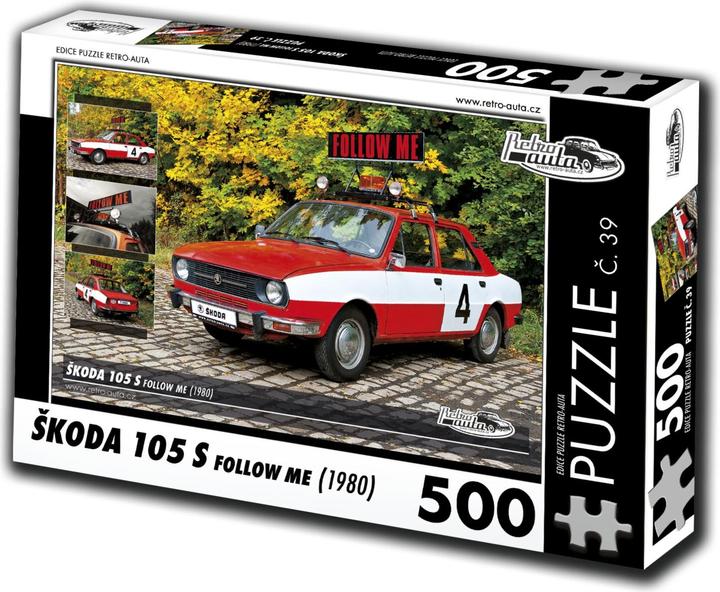 Produktbild Retro-auta Puzzle Nr. 39 'koda 105 S Follow Me (1980) 500 Teile (500 Teile)