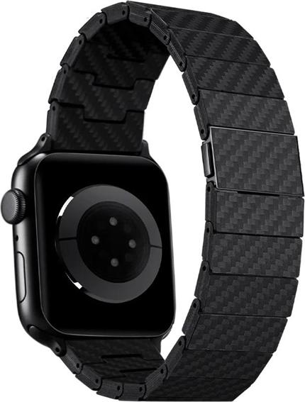 Actual product image Pitaka Link bracelet made from genuine carbon black (1K carbon fibre)