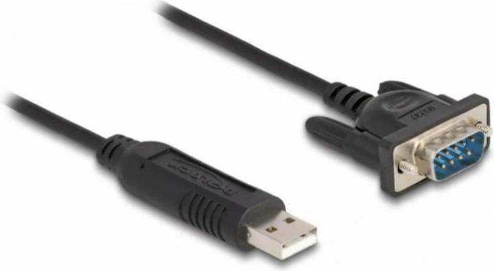 Delock USB 2.0 to Serial RS-232 Adapter with compact serial connector housing 50 cm FTDI (0.50 m)