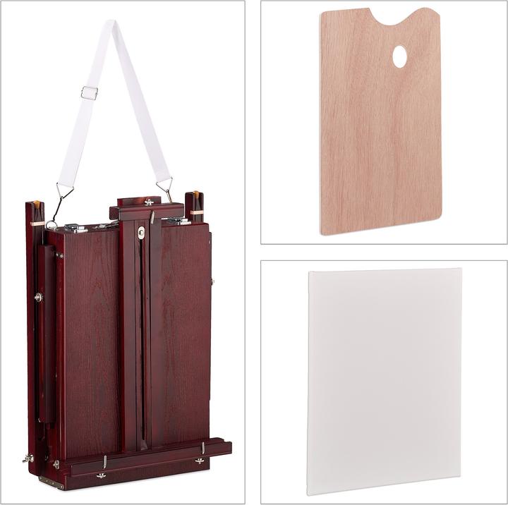 Actual product image Relaxdays Suitcase easel