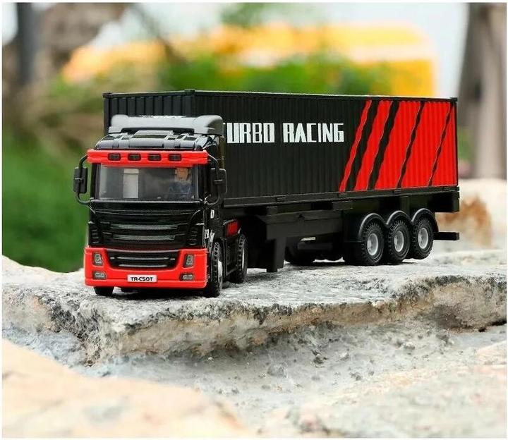 Image du produit Turbo Racing Camion C50 avec remorque Noir, 1:76, RTR (RTR Prêt à fonctionner)