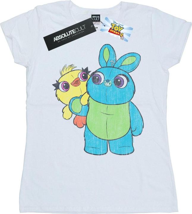 Disney Toy Story 4 Ducky And Bunny Distressed Pose TShirt (S)