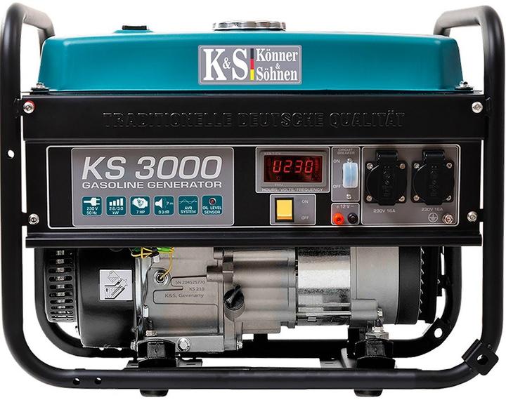 Produktbild Könner & Söhnen Benzin Generator 3kW 230V KS 3000 (2600 W, 2.08 l)
